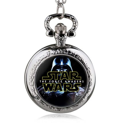 스타워즈 둥근 실버 소형 회중 시계_만화 영화 캐릭터 쥬얼리 기념